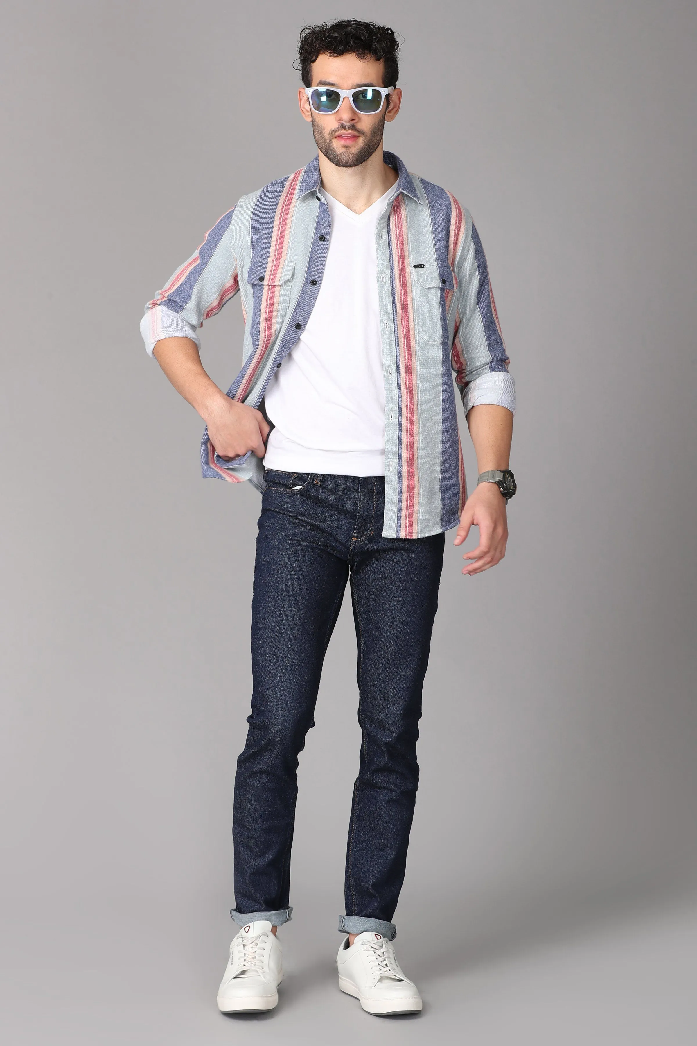 Multi Color Striped Shirt