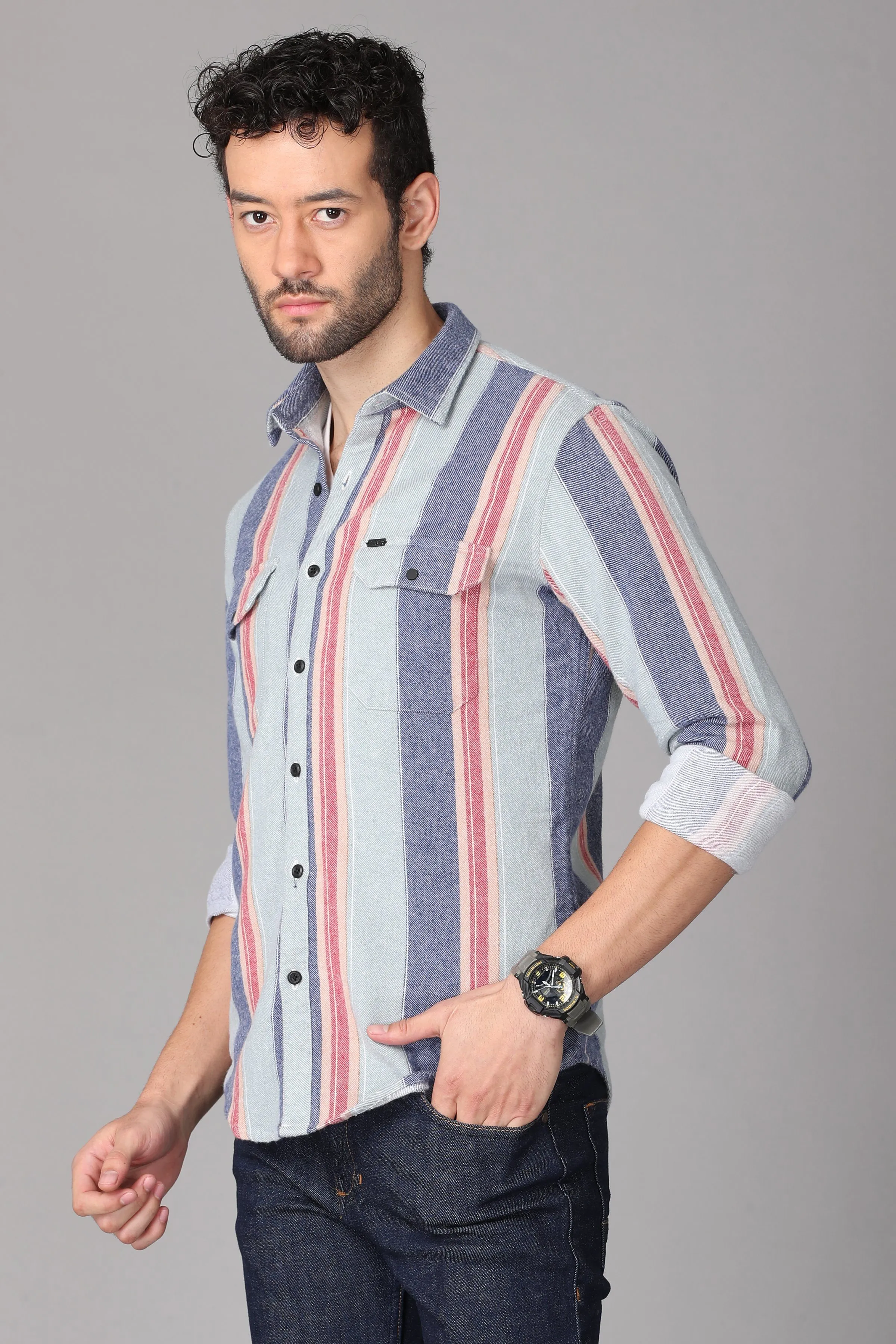 Multi Color Striped Shirt