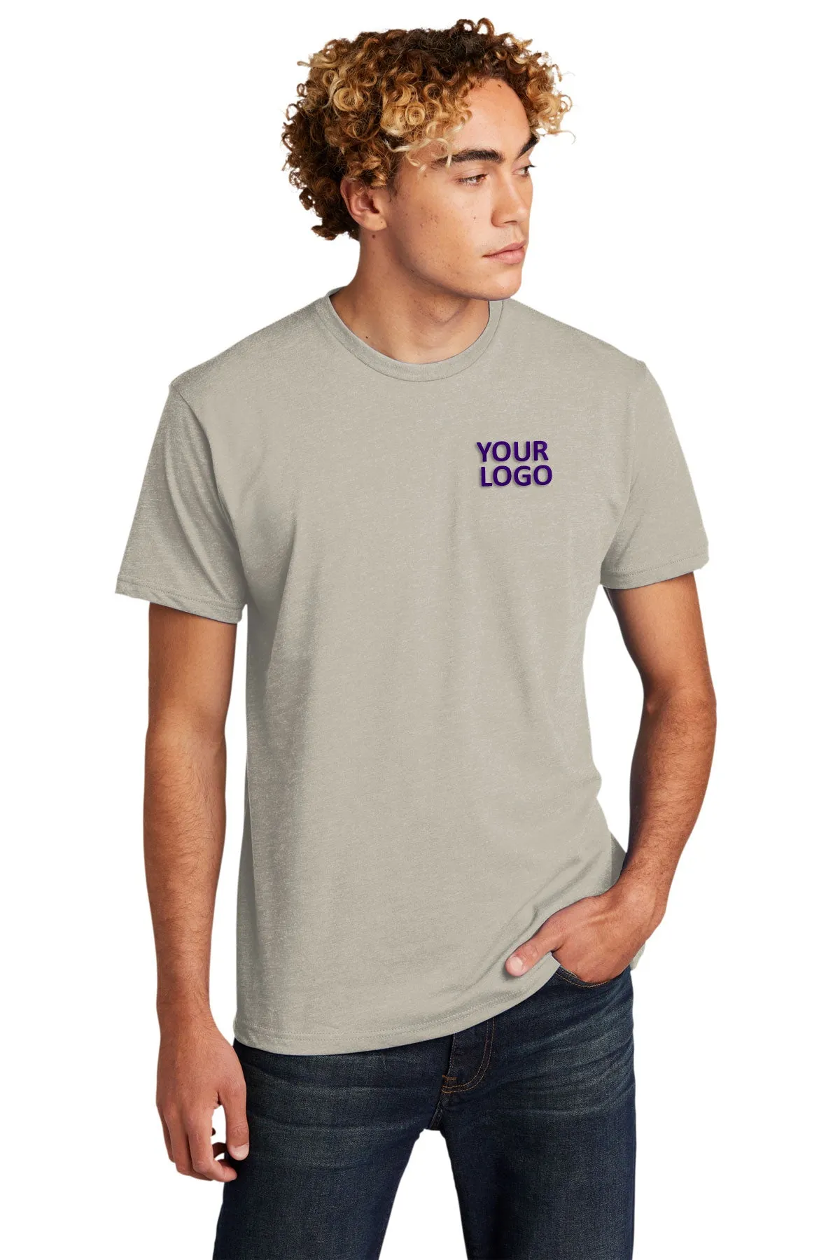 Next Level Unisex CVC Customized T-Shirts, Silk