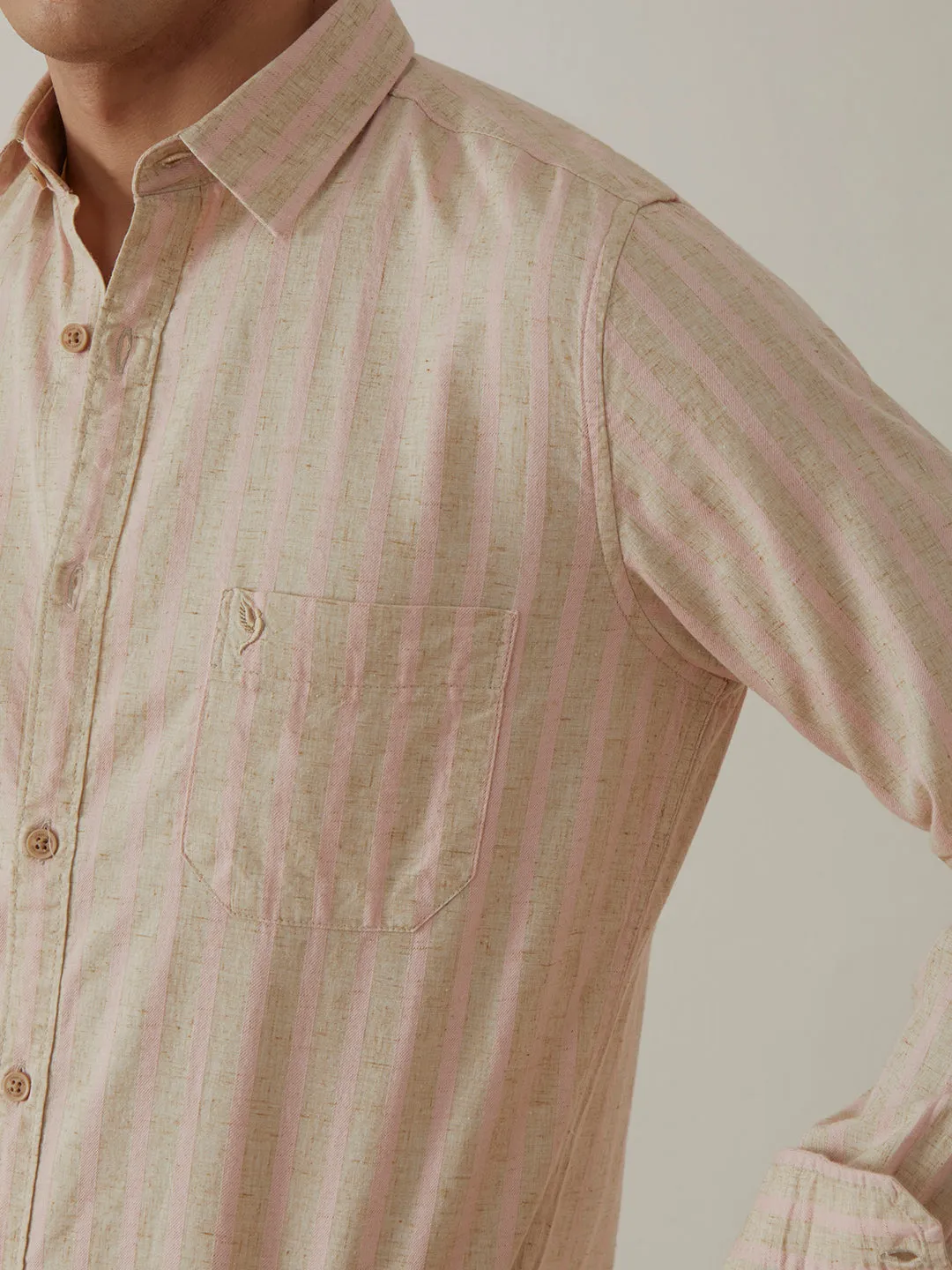 Pink Stripes Casual Shirt