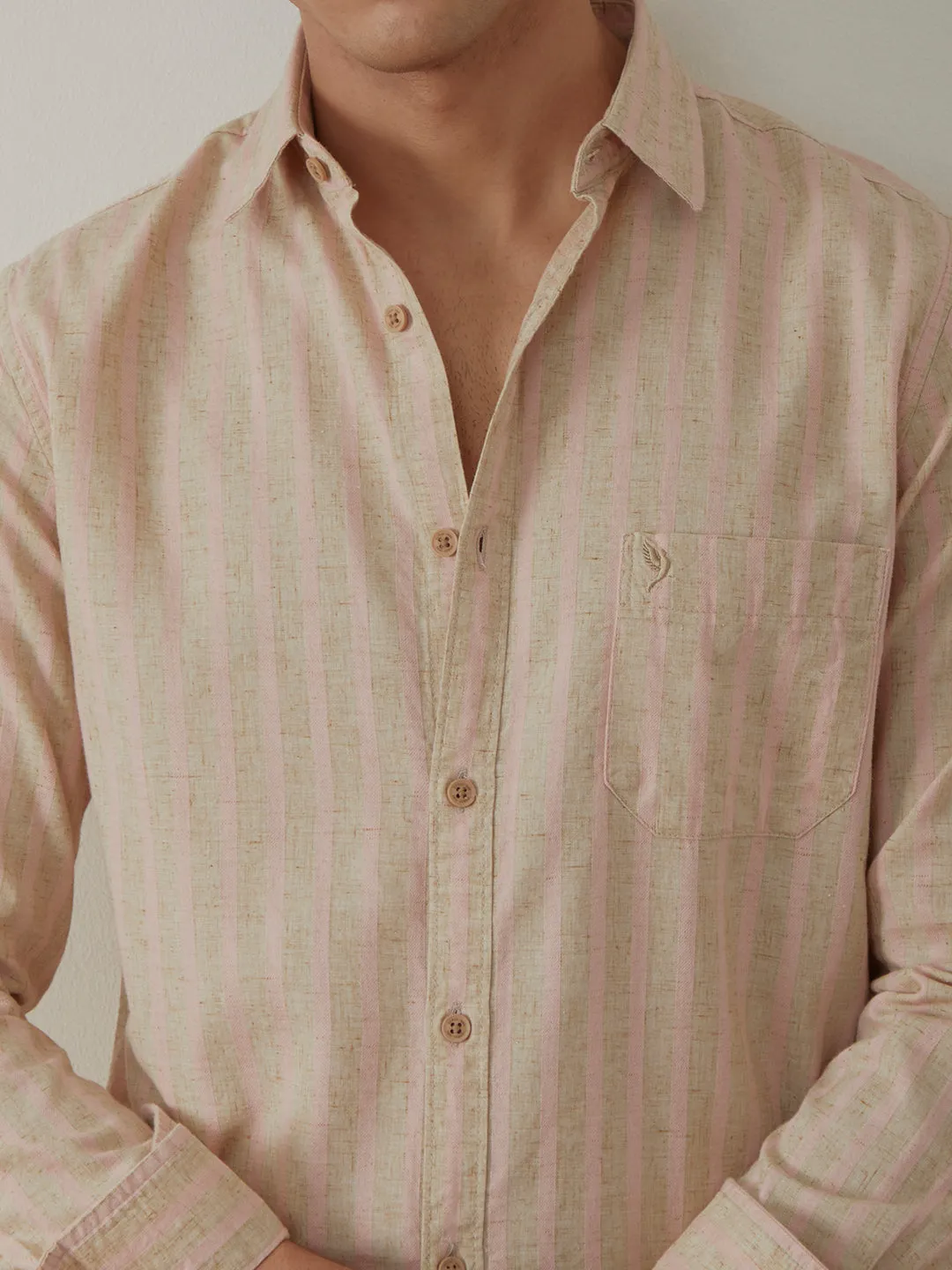 Pink Stripes Casual Shirt