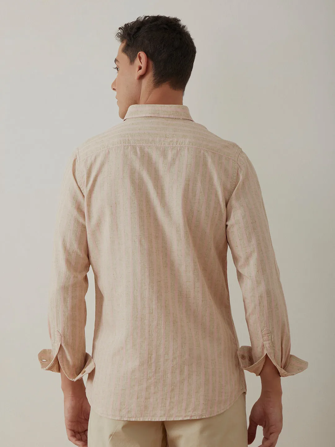 Pink Stripes Casual Shirt
