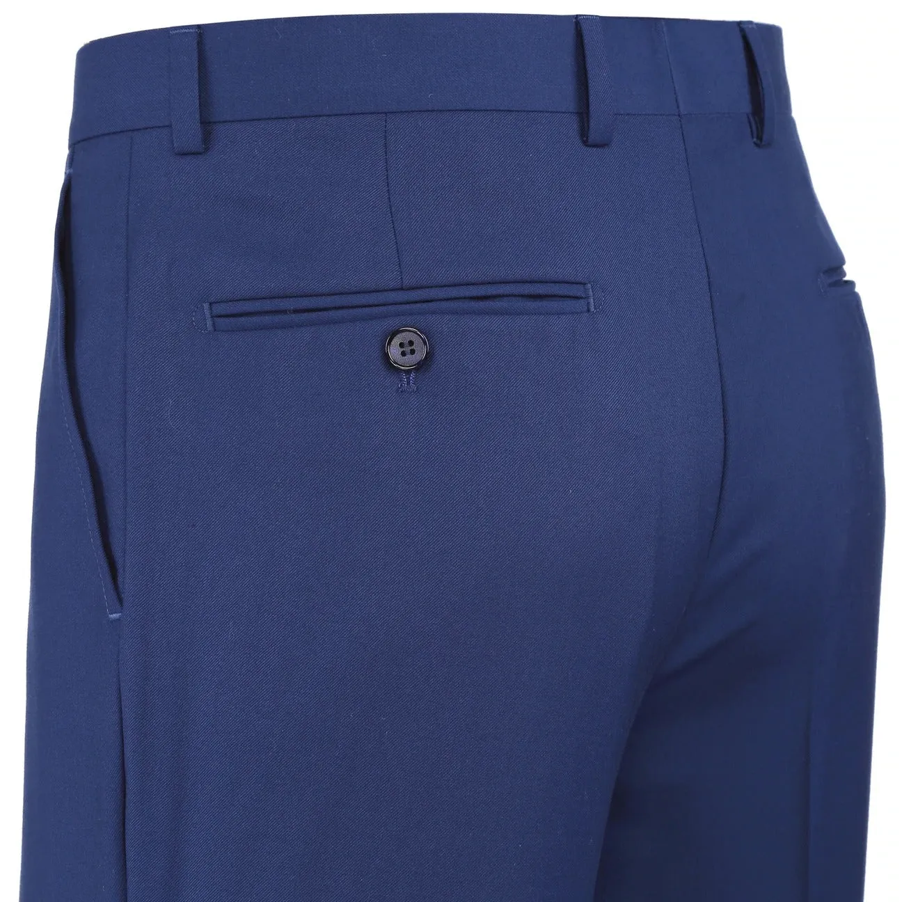 RENOIR Blue Classic Fit Flat Front Suit Separate Pants 201-20