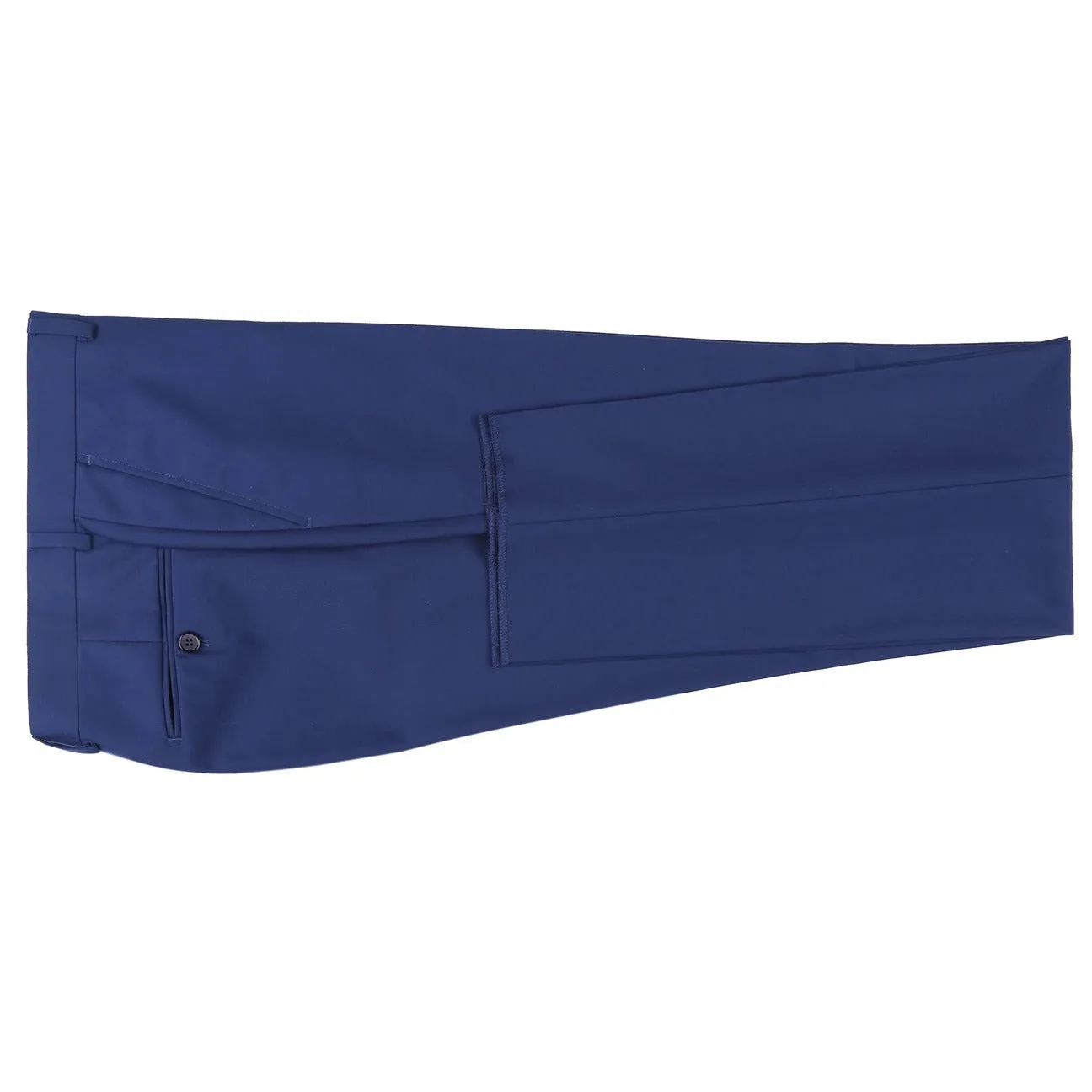 RENOIR Blue Classic Fit Flat Front Suit Separate Pants 201-20