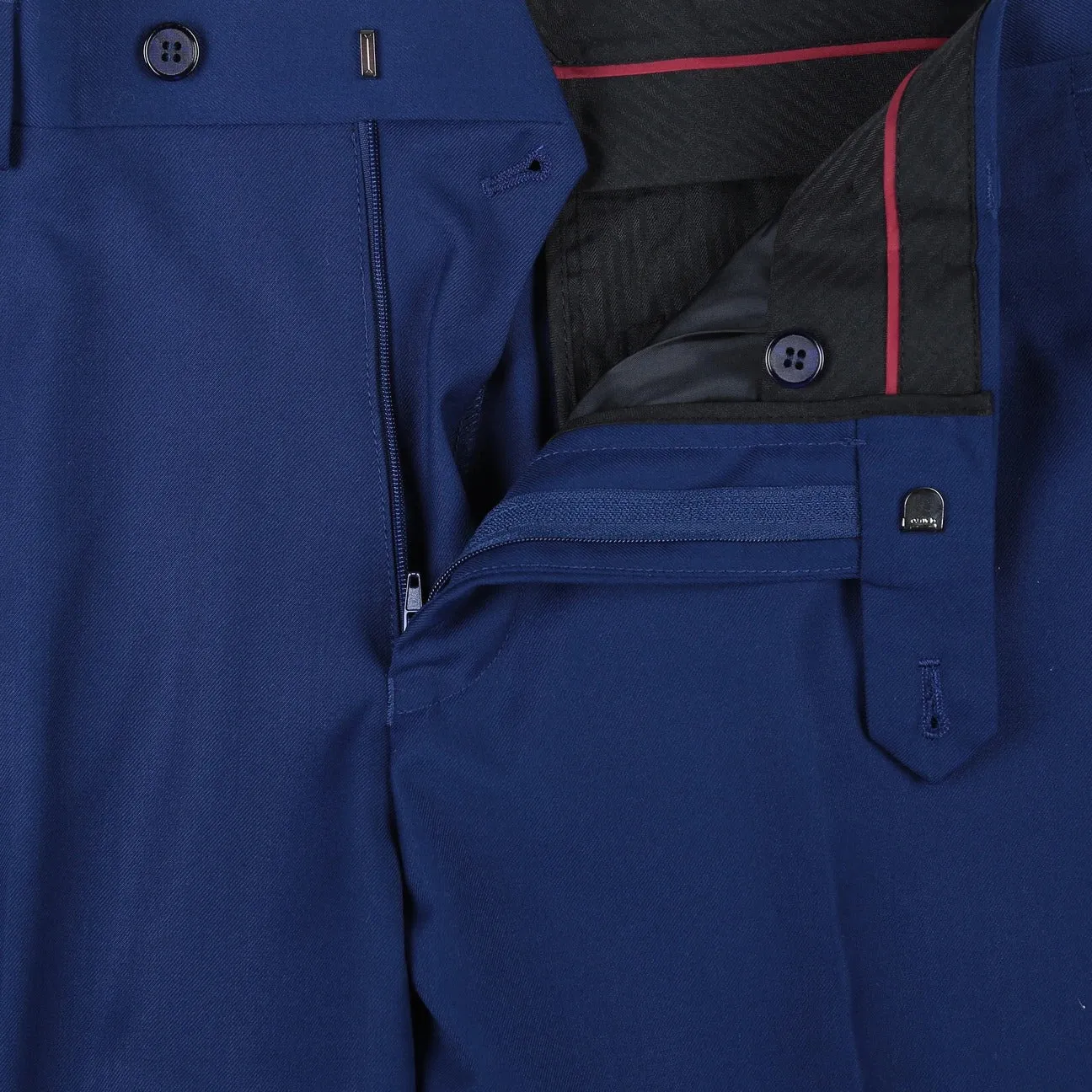 RENOIR Blue Classic Fit Flat Front Suit Separate Pants 201-20