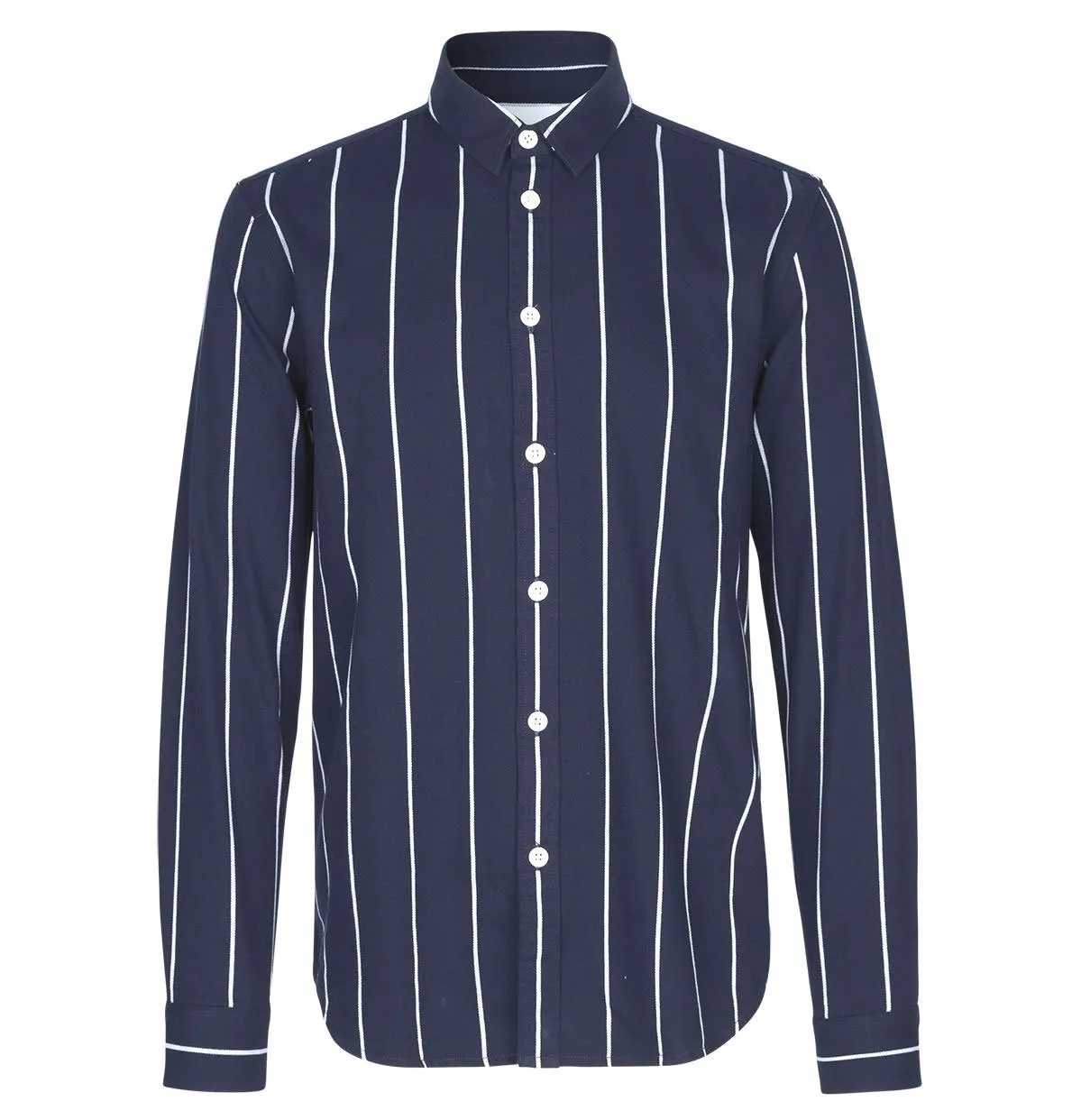 Samsoe & Samsoe Liam NX Shirt – Dark Sapphire Stripe