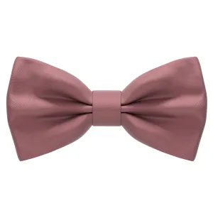 Satin Powder Rose Bow Tie