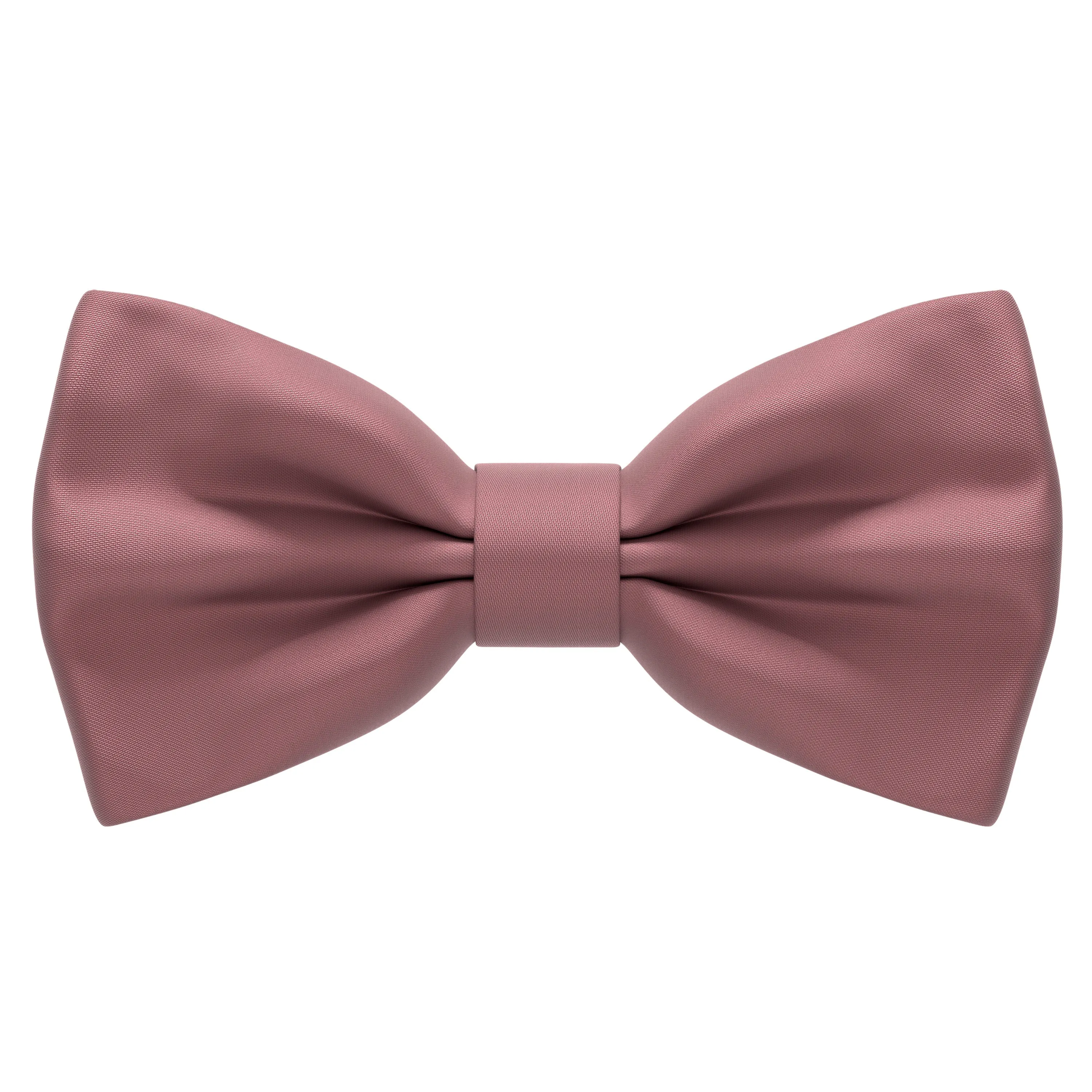 Satin Powder Rose Bow Tie