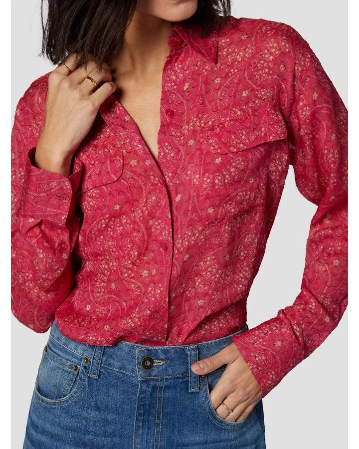 Signature Surreal Polka Dot Flower Print Shirt