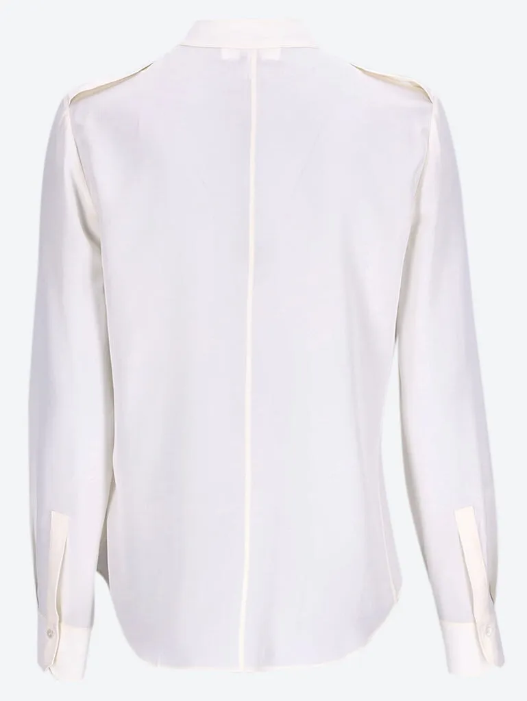 Silk long sleeve shirt