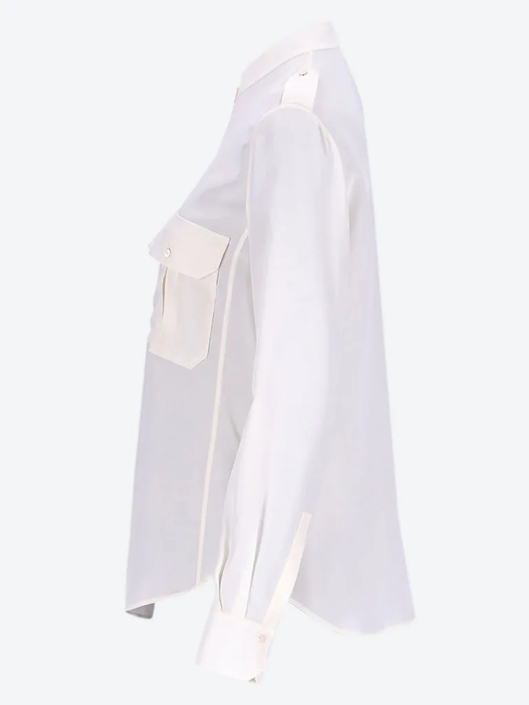 Silk long sleeve shirt