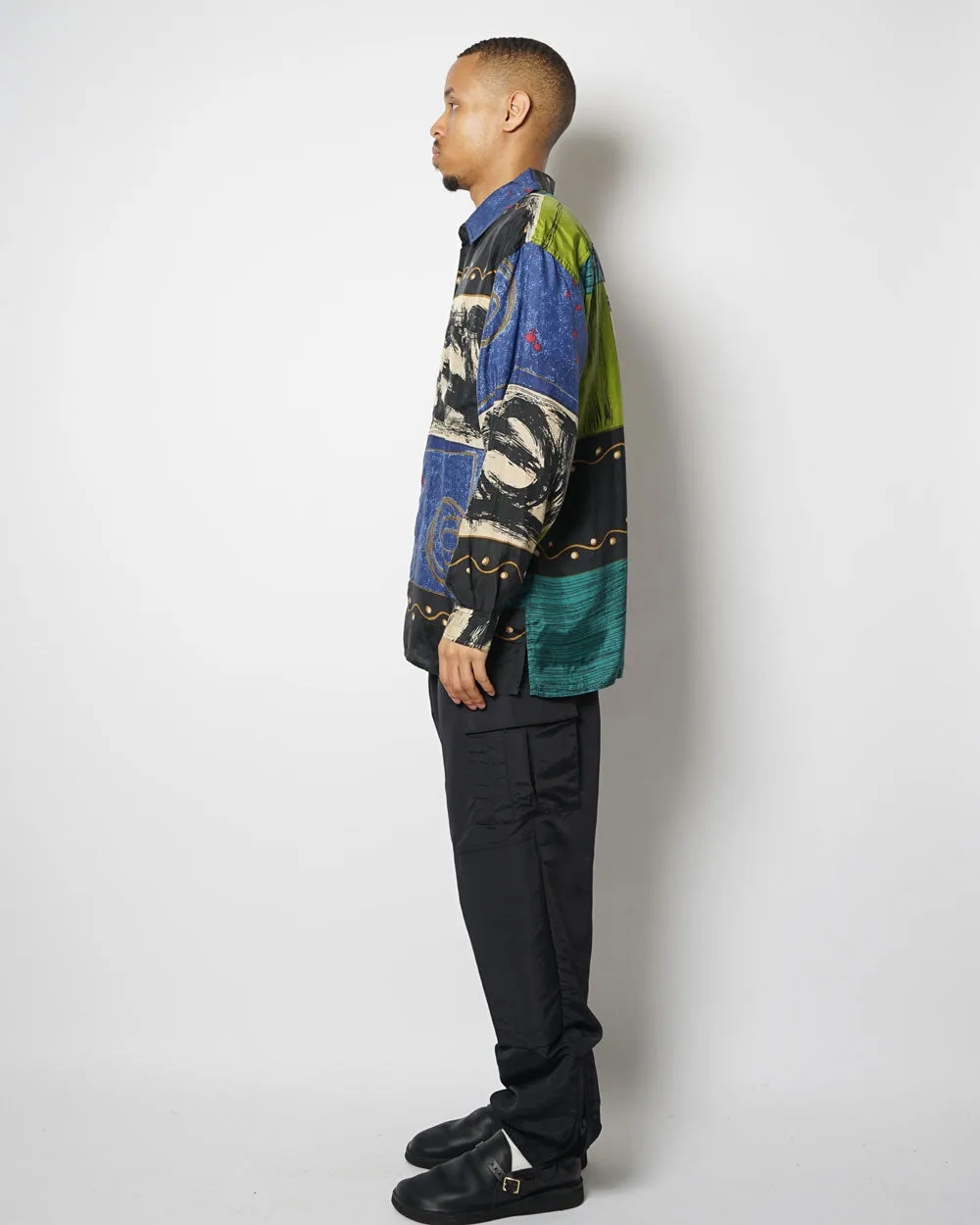 Silk Shirts Long Sleeve Patterned