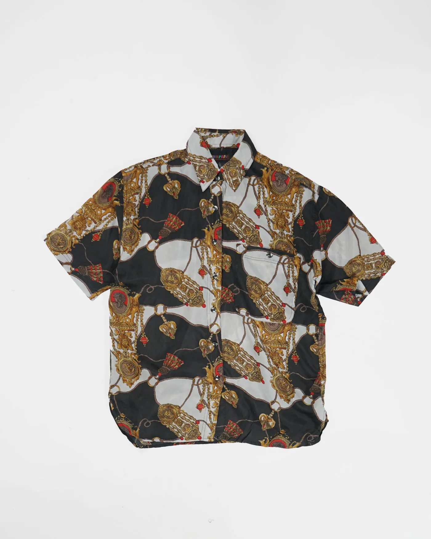 Silk shirts Short Sleeve Patterned / E
