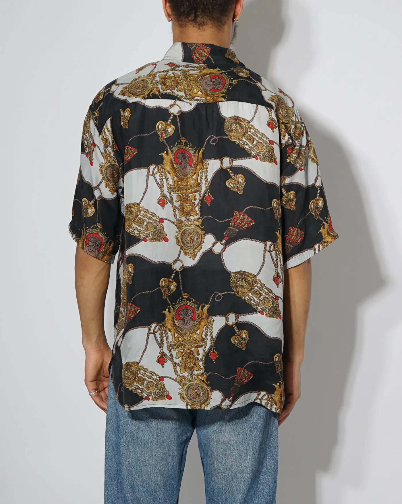 Silk shirts Short Sleeve Patterned / E