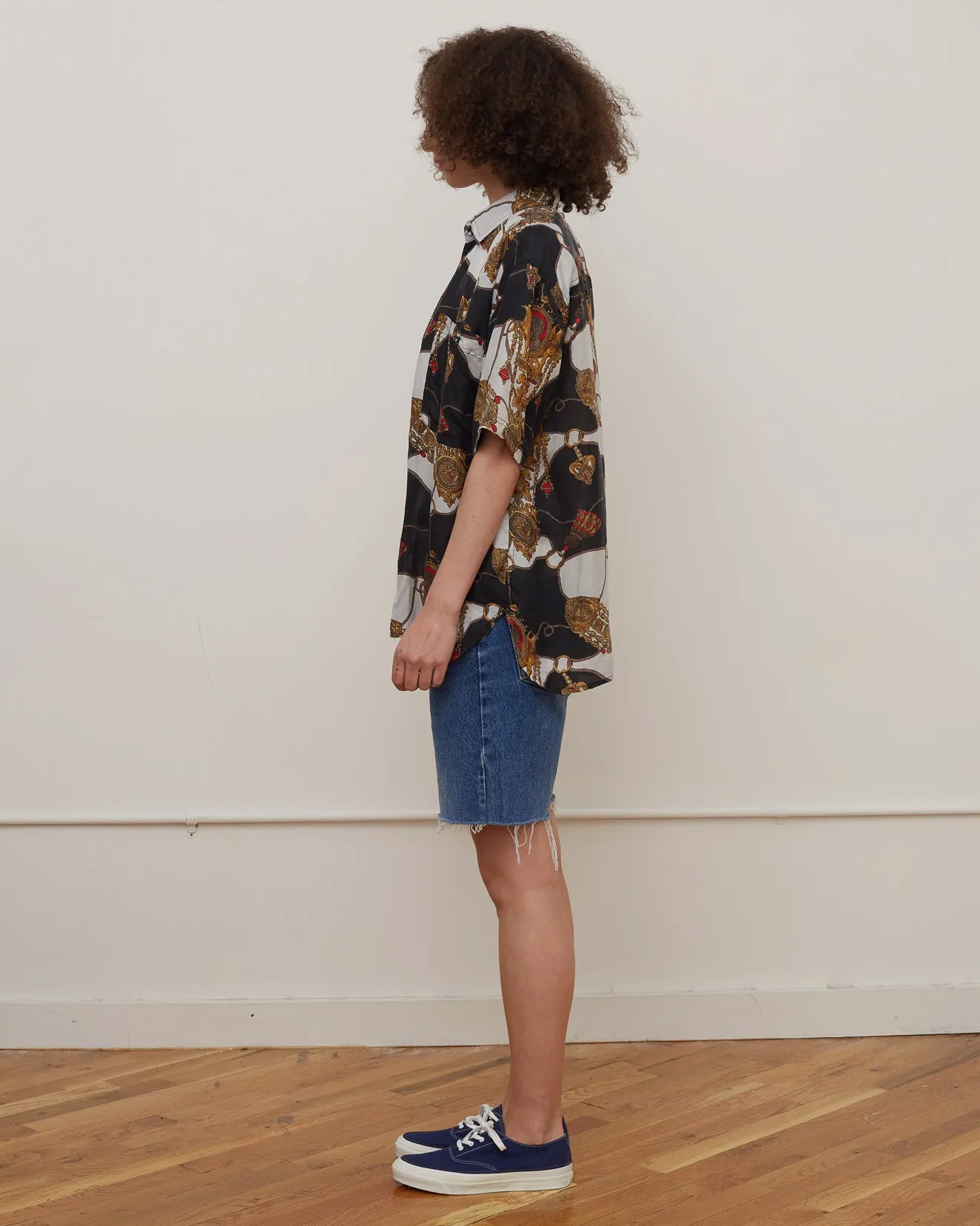 Silk shirts Short Sleeve Patterned / E