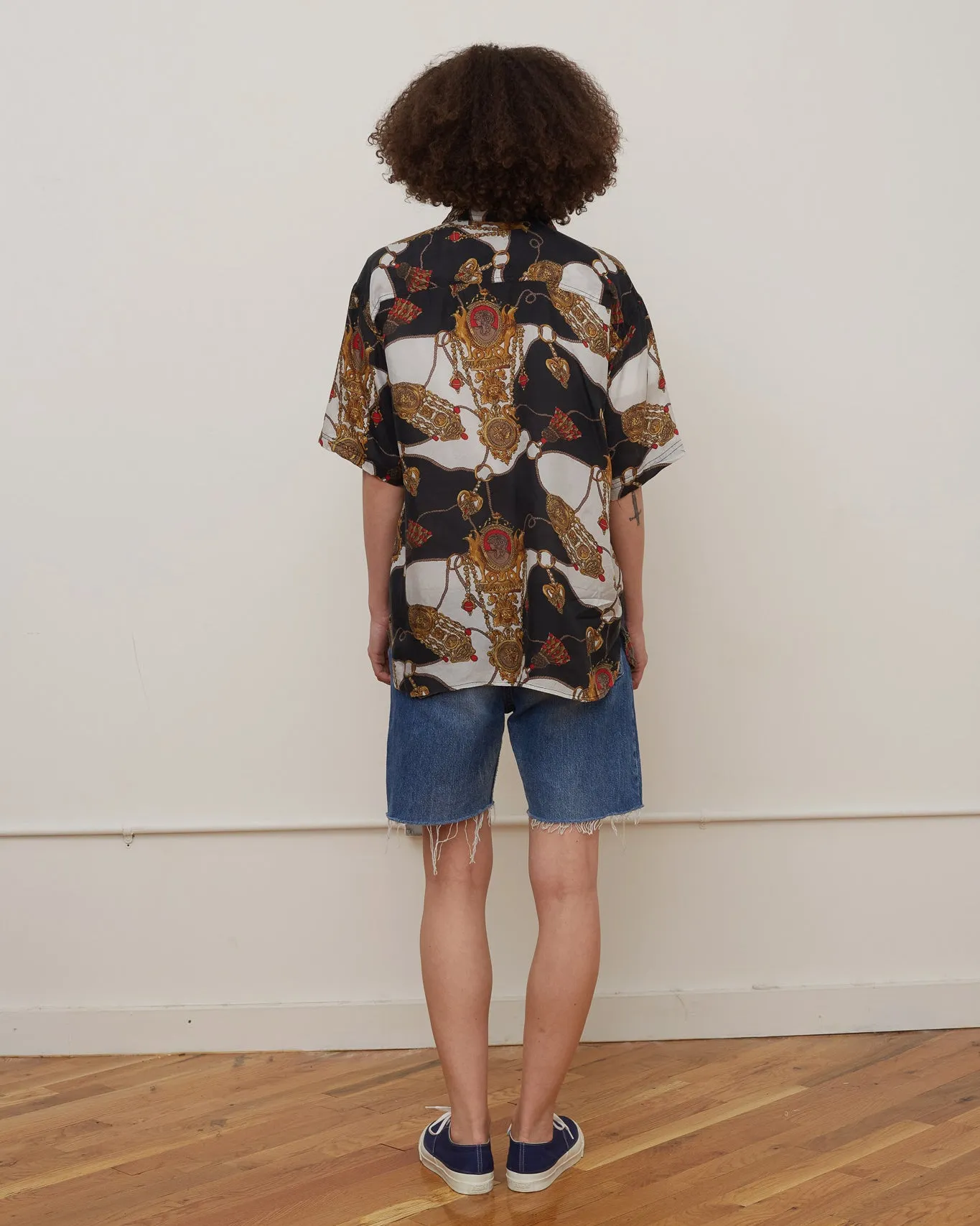 Silk shirts Short Sleeve Patterned / E