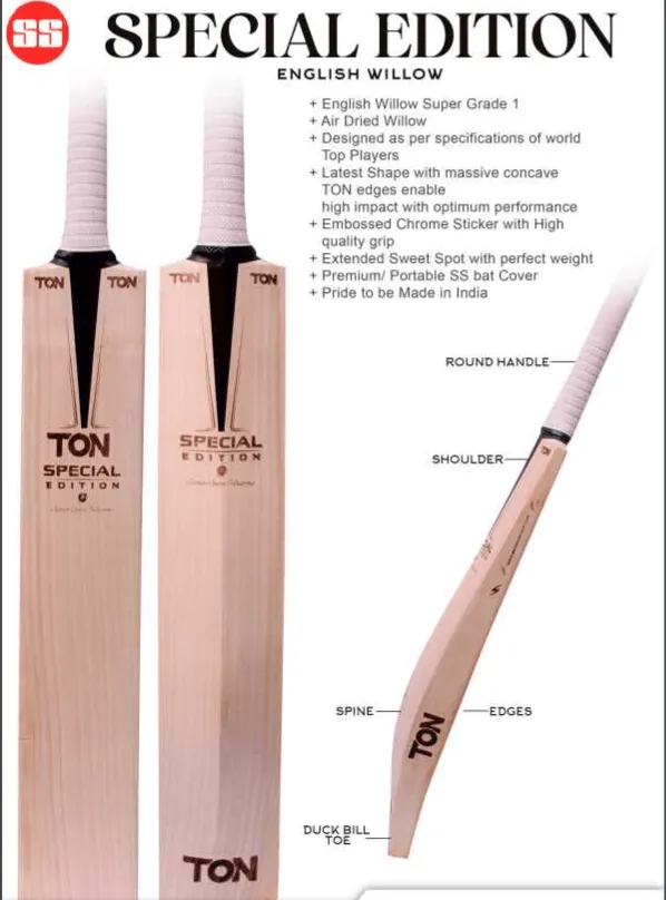 SS Ton Special Edition Adult Cricket Bat