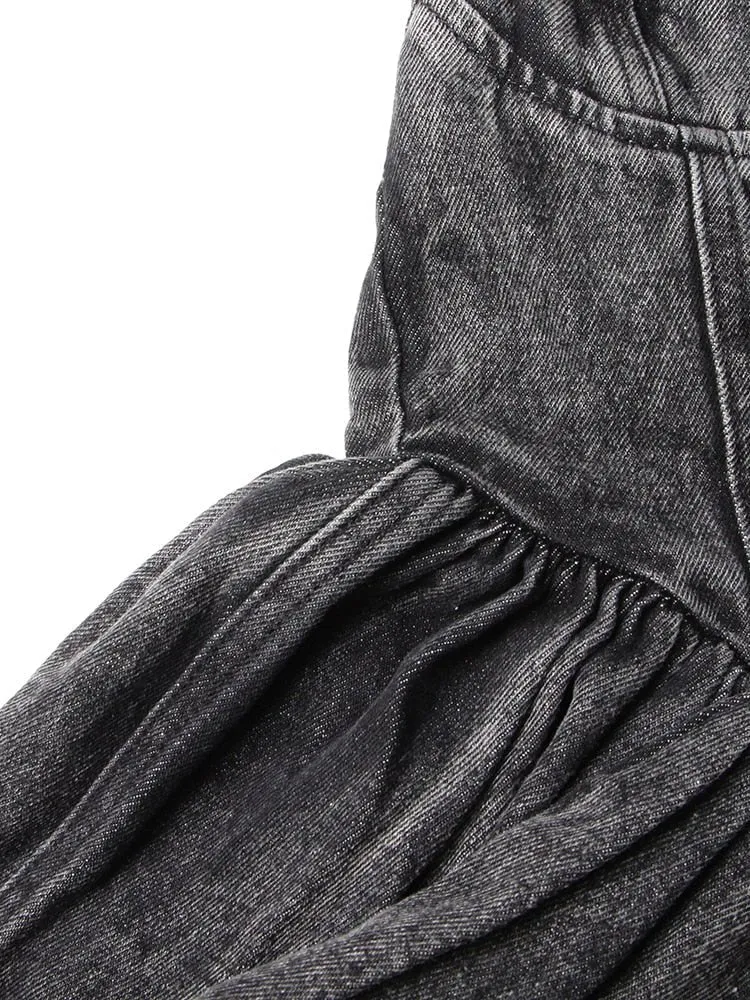 Strapless Denim Top - Final Sale