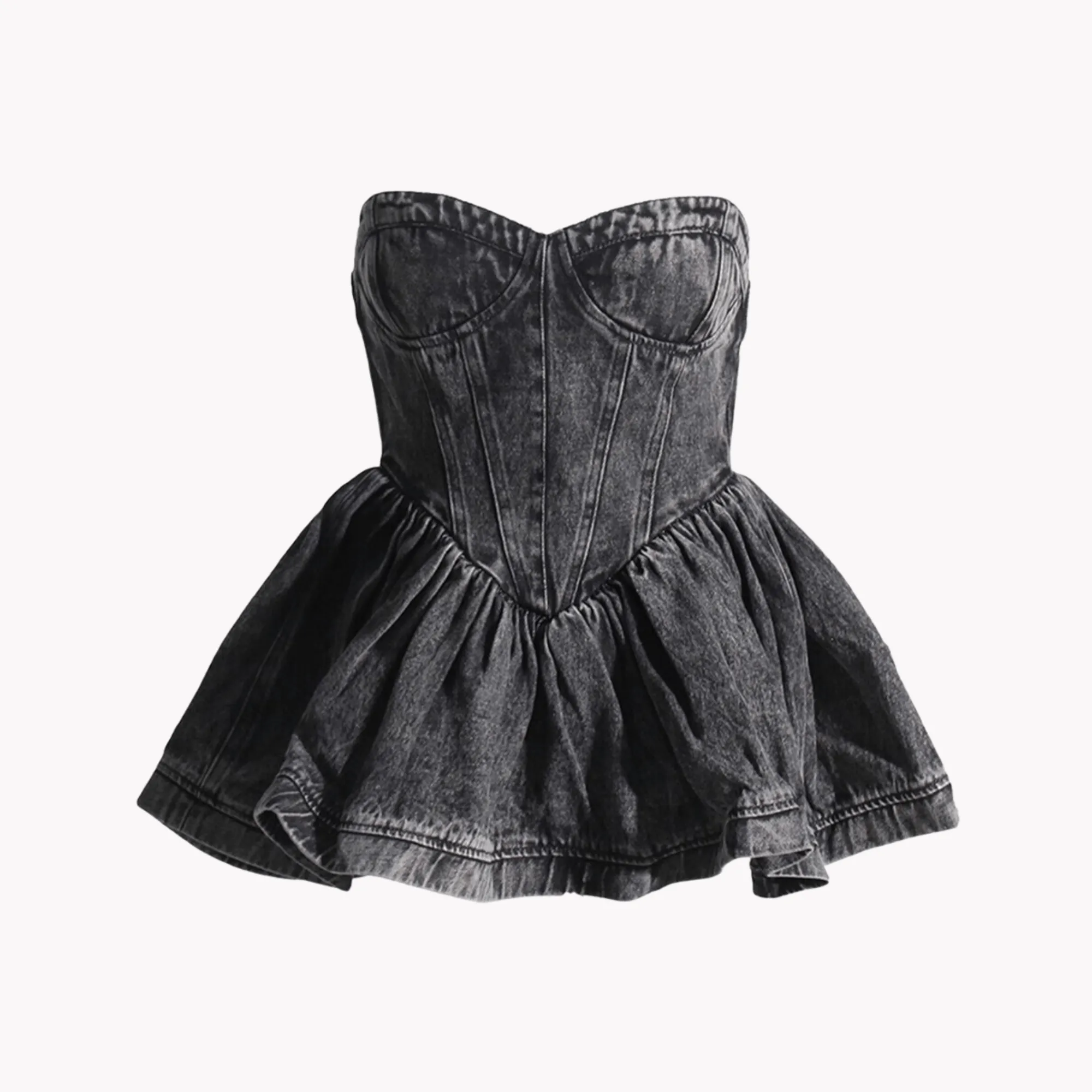 Strapless Denim Top - Final Sale