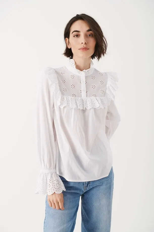 The Nilea Blouse by Part Two - White - PLUS
