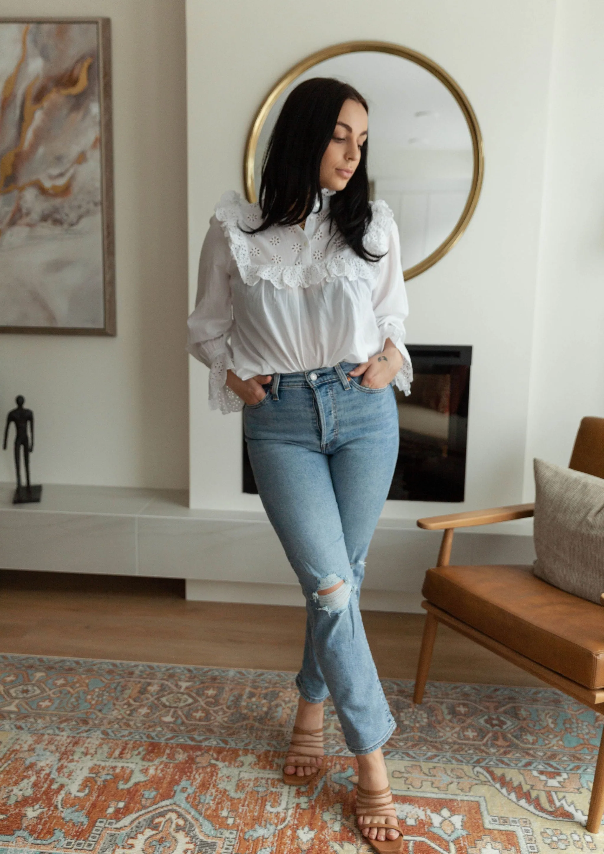 The Nilea Blouse by Part Two - White - PLUS