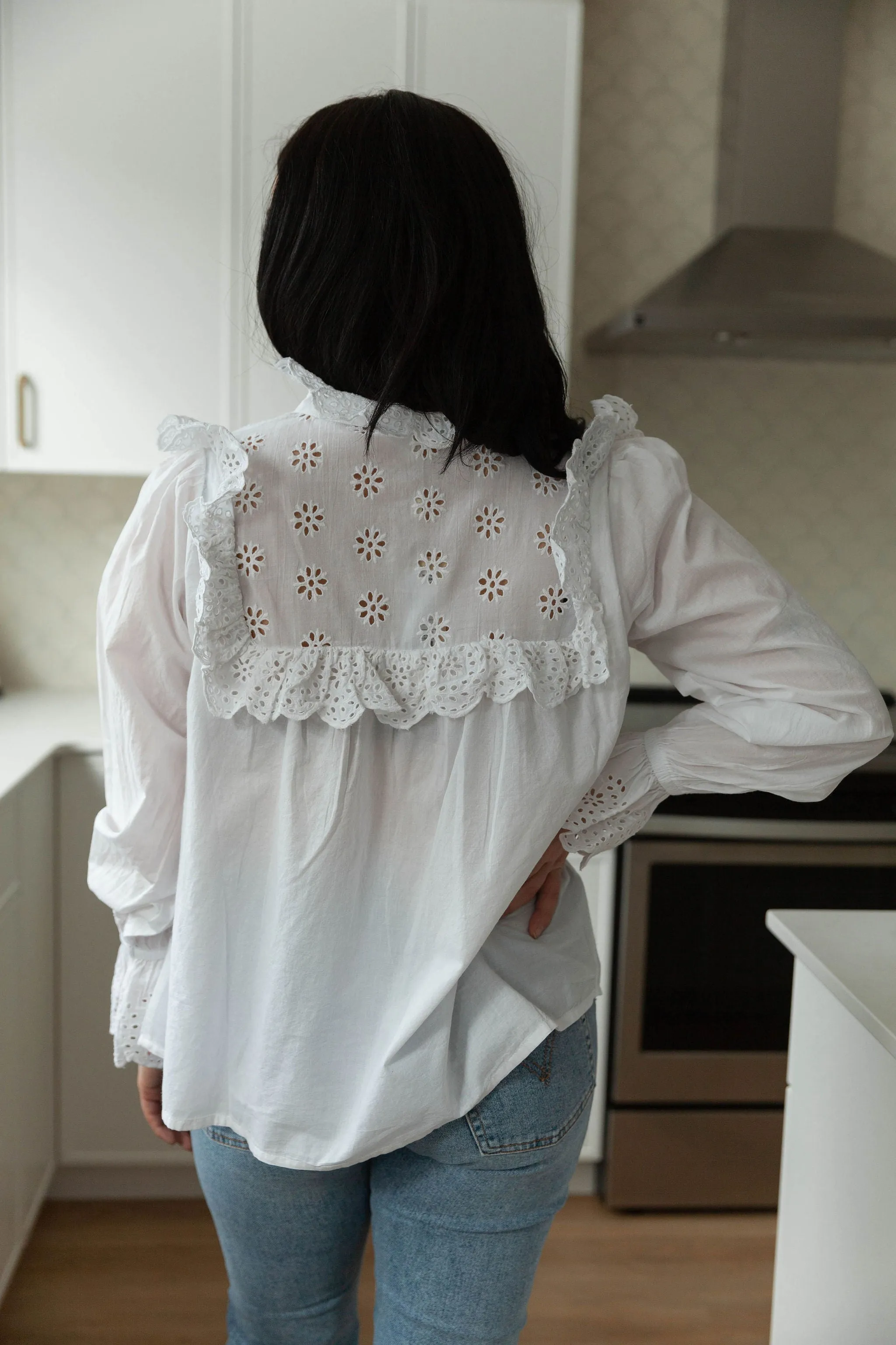The Nilea Blouse by Part Two - White - PLUS