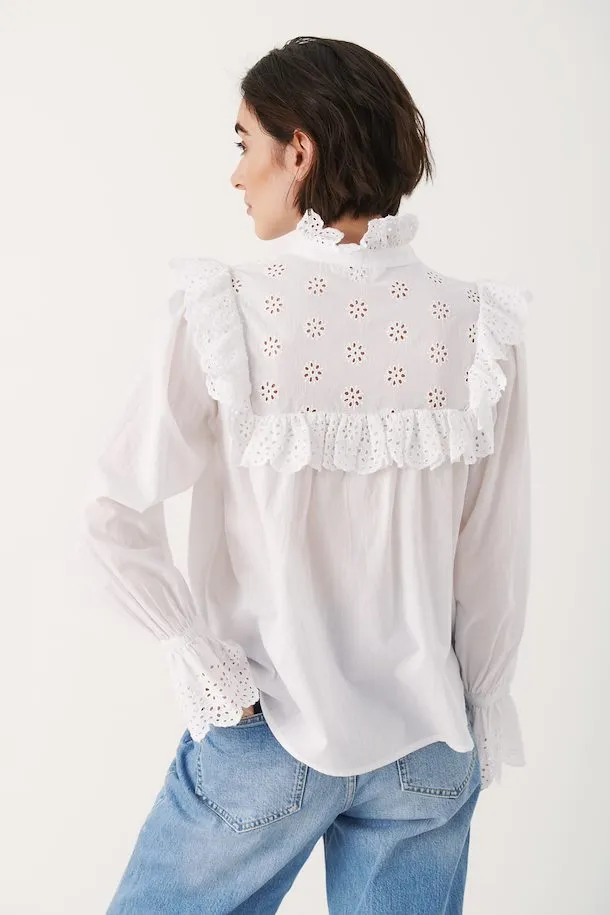 The Nilea Blouse by Part Two - White - PLUS