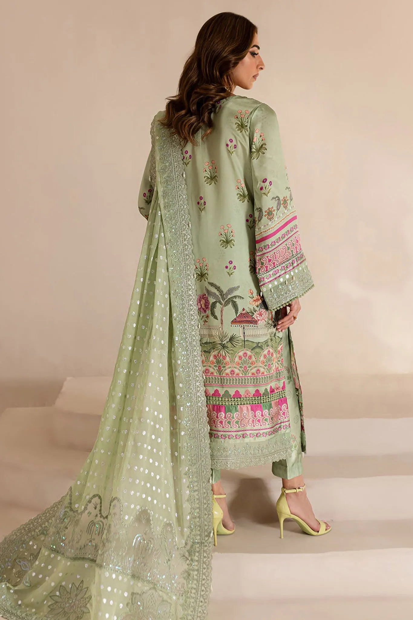 The Silk By Nureh Unstitched 3 Piece Emb Silk Collection'2024-S-13