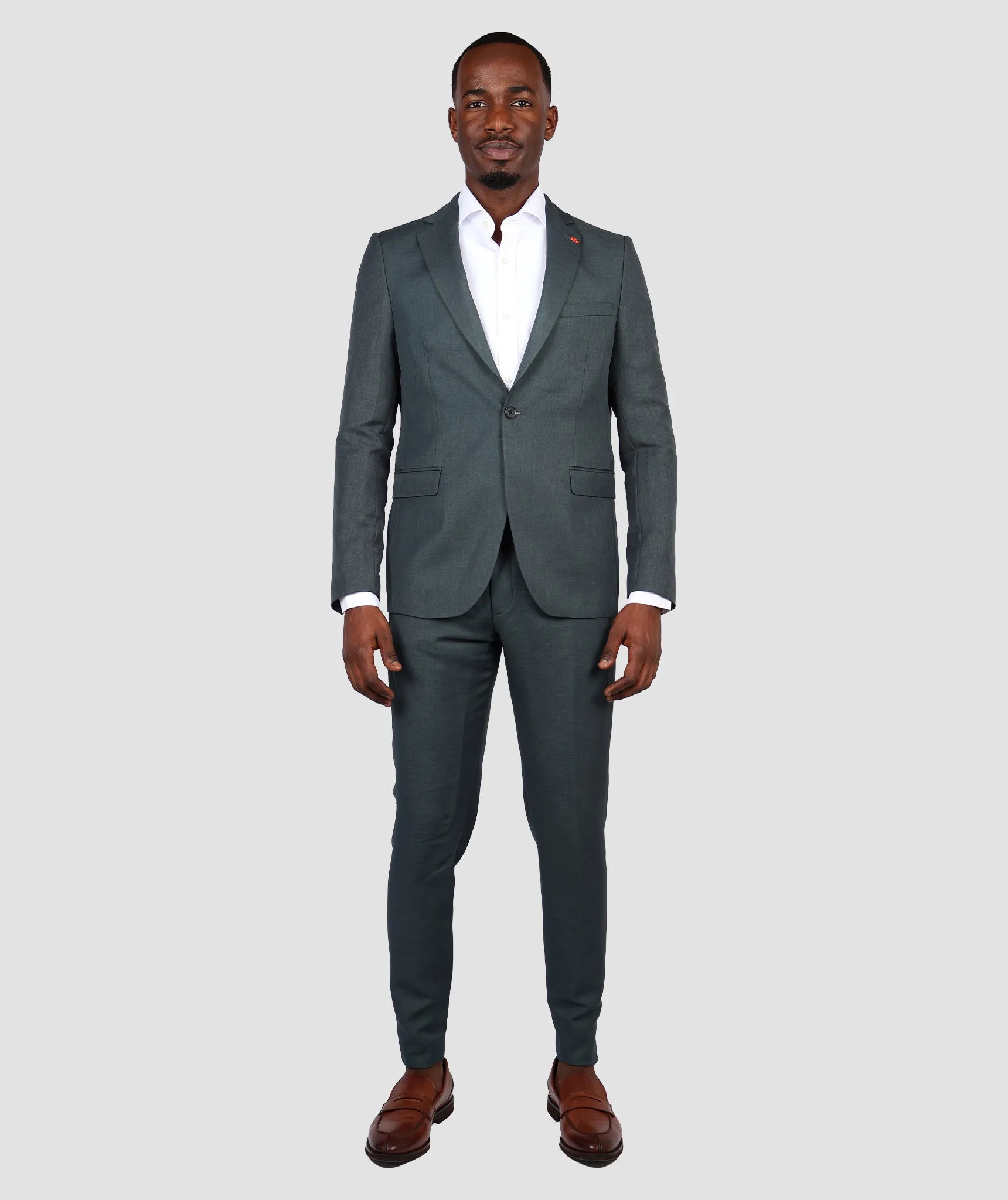 TWN Slim Fit Green Suit