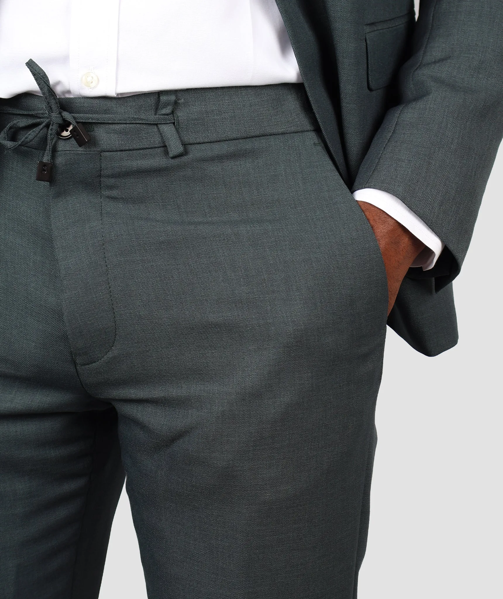 TWN Slim Fit Green Suit