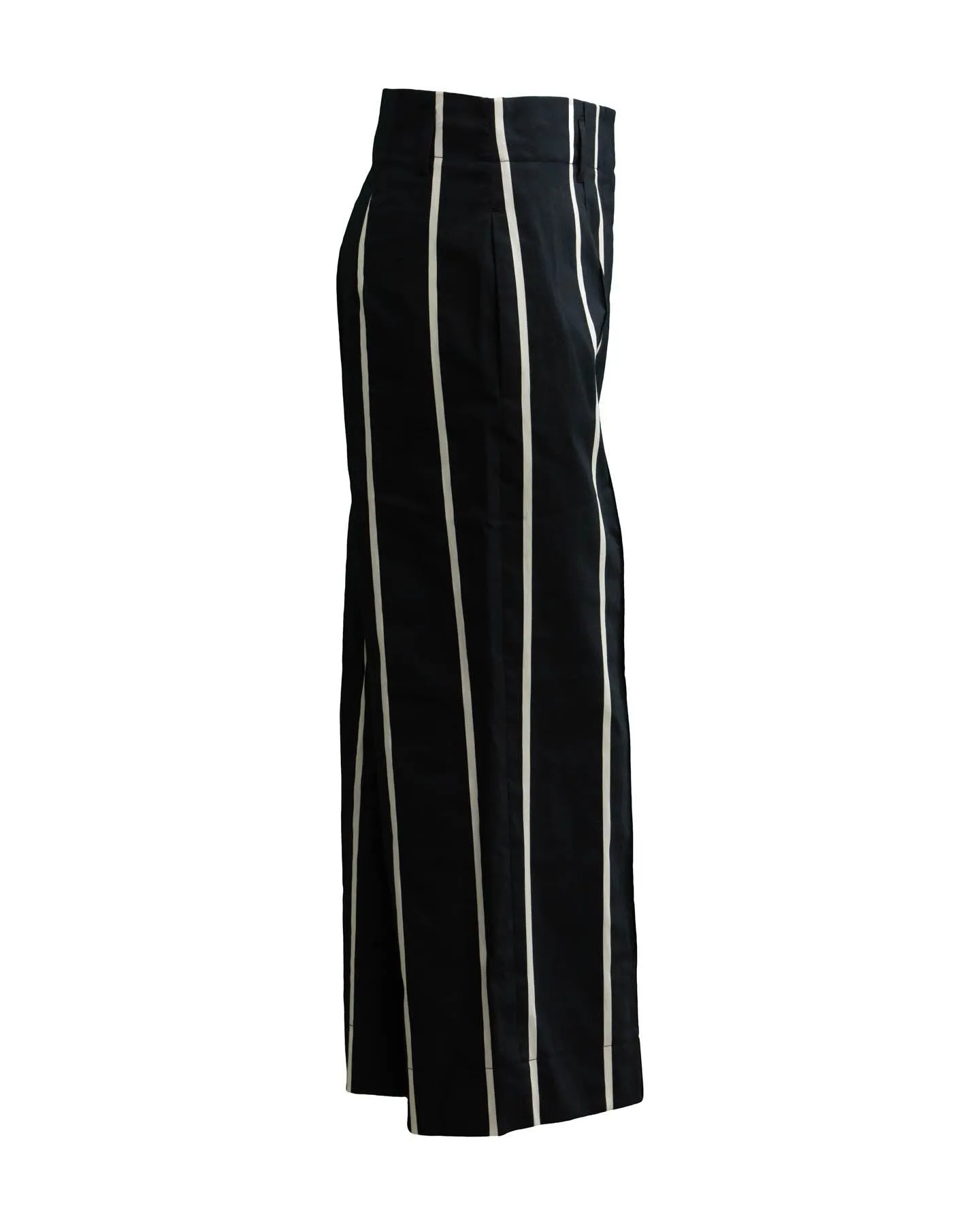 Vertical Stripe Cropped Pant