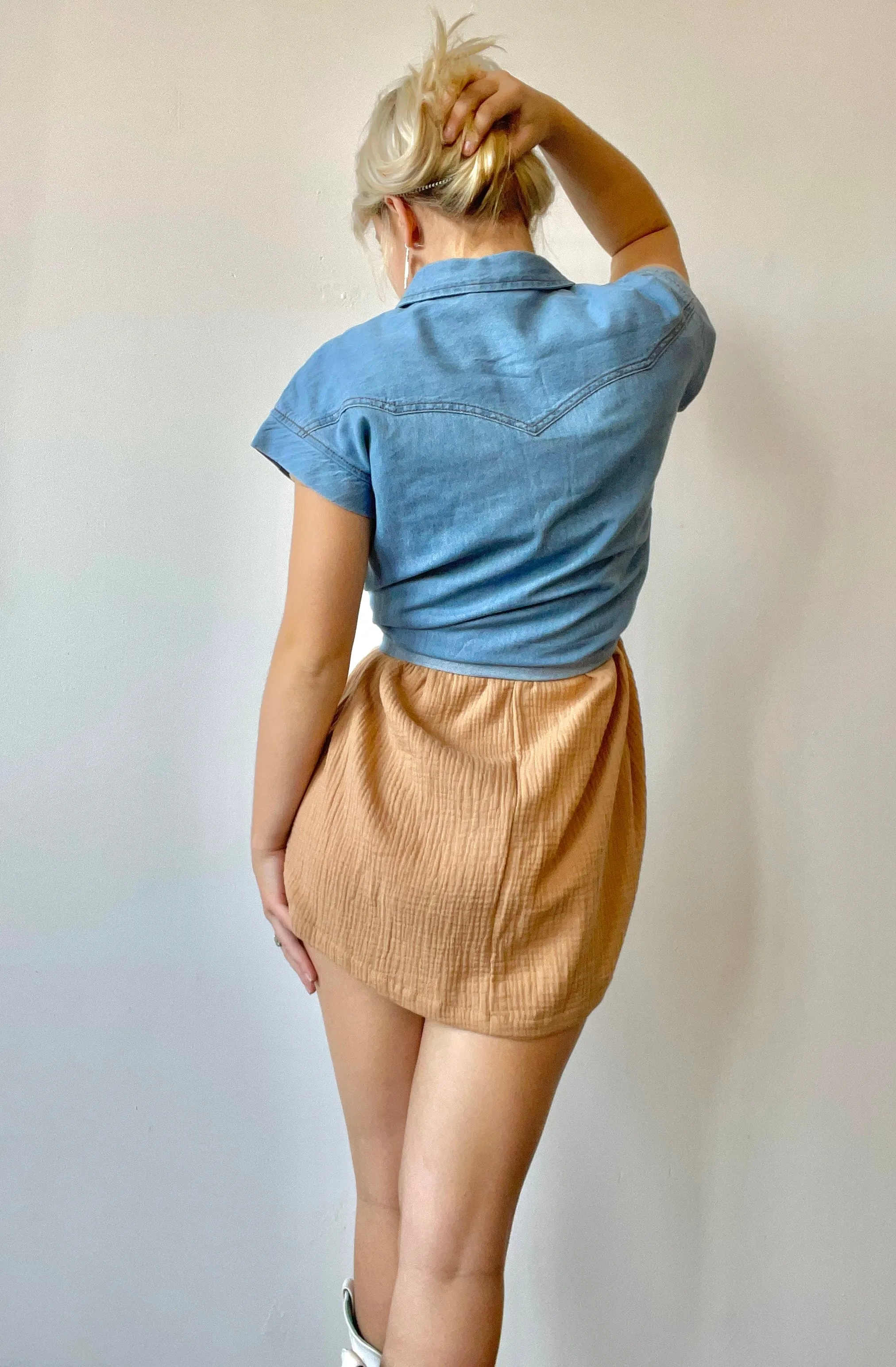 Wrangler Frayed Denim Top