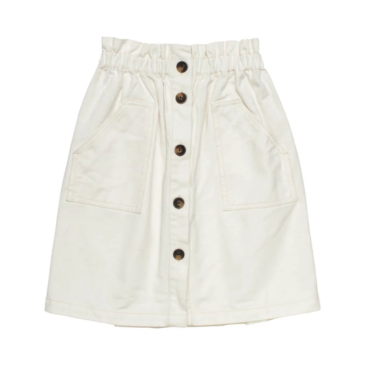 WYNKEN WHITE DENIM POCKET SKIRT