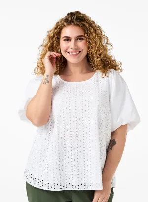 Zizzi Ninna Blouse in White