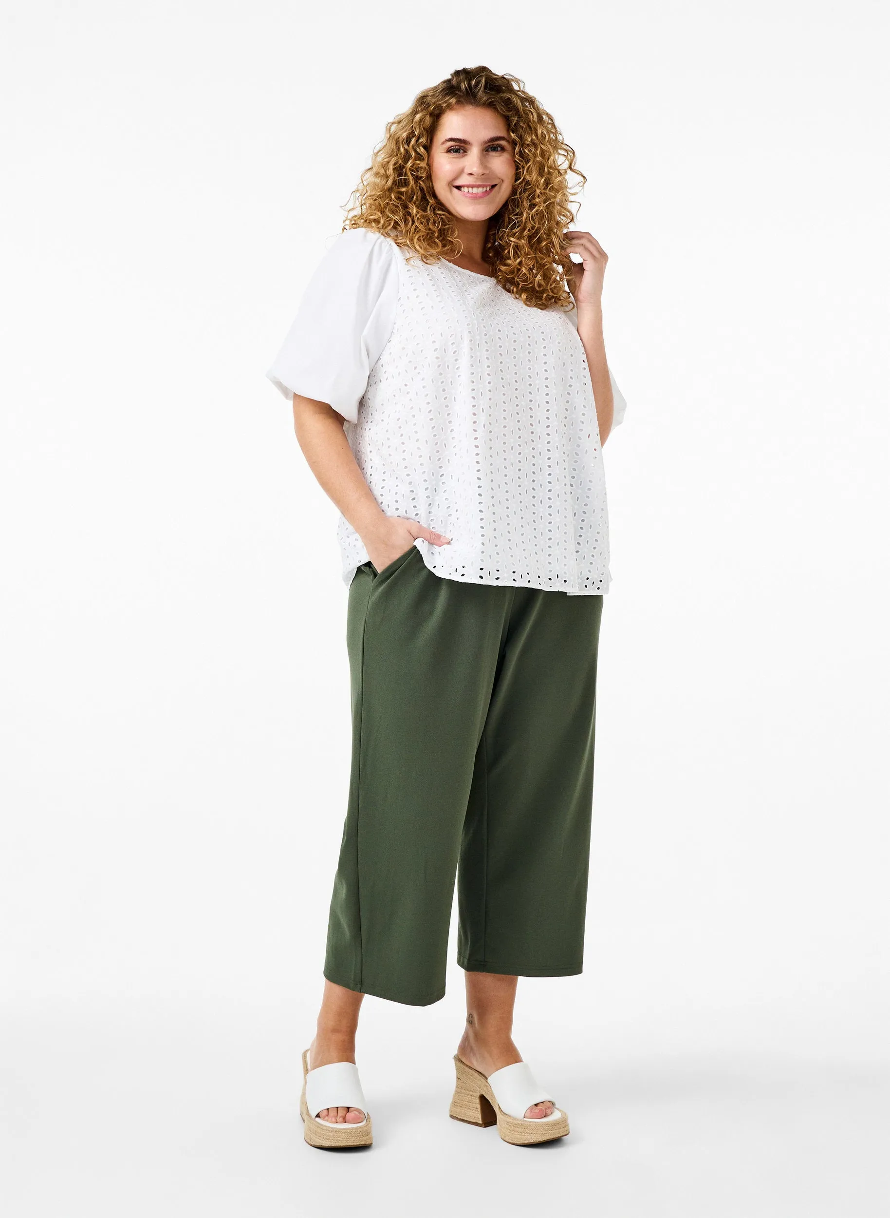 Zizzi Ninna Blouse in White